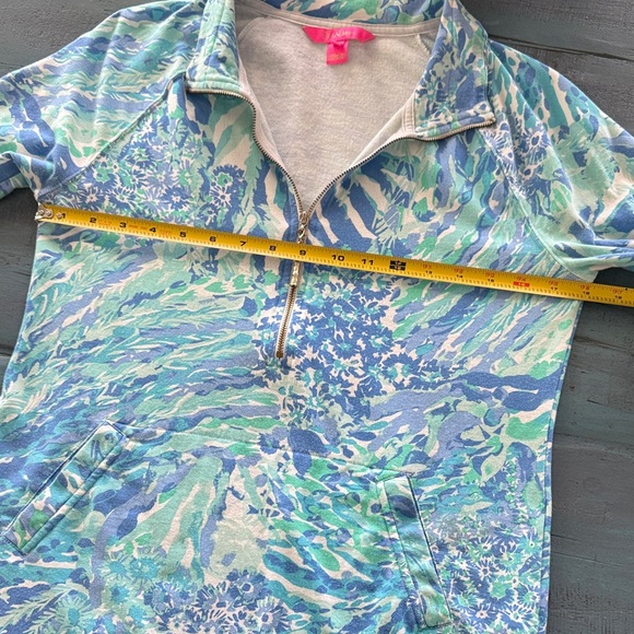Lilly Pulitzer Hey Hey Soliel Popover Skipper in Blue Haven, SPF 50+, Size Small - Picture 8 of 8